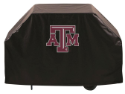 Texas A&M Grill Cover with Aggies Logo on Black Vinyl
