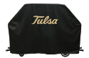 Tulsa Grill Cover with Golden Hurricanes Logo on Black Vinyl