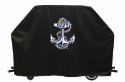 Naval Academy Grill Cover with Military Logo on Black Vinyl