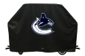 Vancouver Grill Cover with Canucks Logo on Black Vinyl