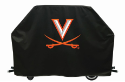 Virginia Grill Cover with Cavaliers Logo on Black Vinyl
