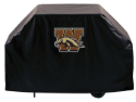 Western Michigan Grill Cover with Broncos Logo on Black Vinyl