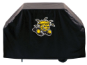 Wichita State Grill Cover with Shockers Logo on Black Vinyl