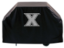 Xavier Grill Cover with Musketeers Logo on Black Vinyl