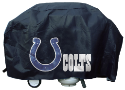 Indianpolis Grill Cover with Colts Logo on Black Vinyl - Deluxe