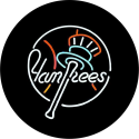Spare Tire Cover w/ "New York Yankees" Neon Graphic
