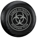 Zombie Outbreak Response Team Tire Cover - Silver Logo