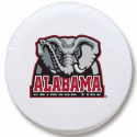University of Alabama White Tire Cover w/ Elephant Logo