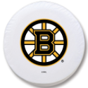Boston Bruins Tire Cover on White Vinyl
