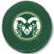 Colorado State University Tire Cover Logo on Green Vinyl