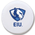 Eastern Illinois University Tire Cover w/ Panthers Logo White Vinyl