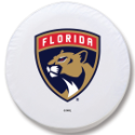 Florida Panthers Tire Cover on White Vinyl