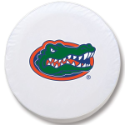 University of Florida Tire Cover w/ Gators Logo on White Vinyl