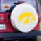 University of Iowa Tire Cover w/ Hawkeyes Logo on White Vinyl