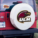 University of Louisiana-Monroe Tire Cover Logo on White Vinyl