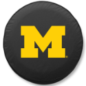 University of Michigan Tire Cover Logo on Black Vinyl
