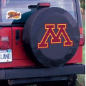 University of Minnesota Tire Cover Logo on Black Vinyl