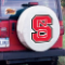 North Carolina State University Tire Cover Logo on White Vinyl