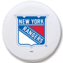 New York Rangers Tire Cover on White Vinyl
