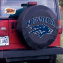 University of Nevada Tire Cover w/ Wolf Pack Logo Black Vinyl