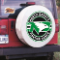 University of North Dakota Tire Cover Logo on White Vinyl
