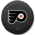 Philadelphia Flyers Tire Cover on Black Vinyl