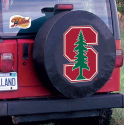 Stanford University Tire Cover w/ Cardinals Logo on Black Vinyl
