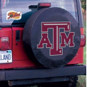 Texas A&M Tire Cover w/ Aggies Logo on Black Vinyl