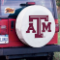 Texas A&M Tire Cover w/ Aggies Logo on White Vinyl