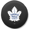 Toronto Maple Leafs Tire Cover on Black Vinyl