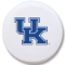 University of Kentucky Tire Cover w/ "UK" Logo on White Vinyl