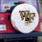 Wake Forest University Tire Cover Logo on White Vinyl