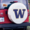 University of Washington Tire Cover w/ Huskies Logo White Vinyl