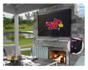 Illinois State Outdoor TV Cover w/ Redbirds Logo - Black Vinyl