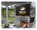 Michigan Tech Outdoor TV Cover w/ Huskies Logo - Black