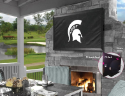 Michigan State Outdoor TV Cover w/ Spartans Logo - Black