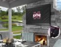 Mississippi State Outdoor TV Cover w/ Bulldogs Logo - Black
