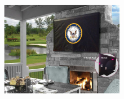 United States Navy Outdoor TV Cover w/ Military Logo - Black