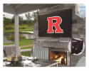 Rutgers Outdoor TV Cover w/ Scarlet Knights Logo - Black