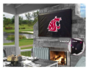 Washington State Outdoor TV Cover w/ Cougars Logo - Black