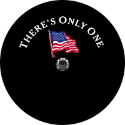 There's Only One Flag Tire Cover - Backup Camera Ready