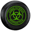 Zombie Outbreak Response Team Tire Cover - Green Logo