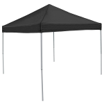Black Tent - 9 x 9 Plain Colored Economy Canopy
