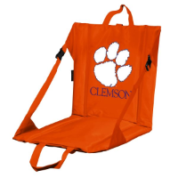 Clemson Stadium Seat w/ Tigers Logo - Cushioned Back
