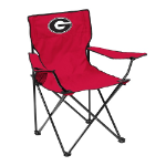 Georgia Bulldogs Quad Canvas Chair w/ Officially Licensed Team Logo