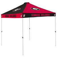 Georgia Tent w/ Bulldogs Logo - 9 x 9 Checkerboard Canopy
