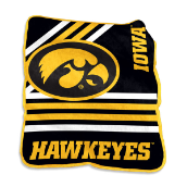 University of Iowa Raschel Throw Blanket