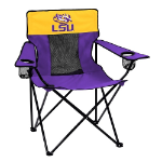 LSU Tigers Elite Canvas Chair w/ Officially Licensed Team Logo