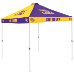 LSU Tent w/ Tigers Logo - 9 x 9 Checkerboard Canopy