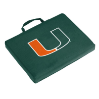 University of Miami Bleacher Cushion w/ Officially Licensed Team Logo